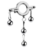 Stainless Steel Hanger Pendant Ball Stretchers - - Steel Sex Toys